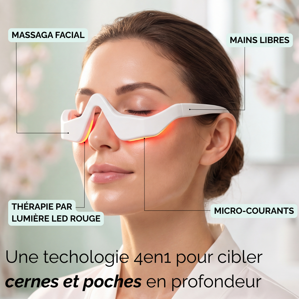 Lunettes Contour des Yeux LED & Micro-Courant